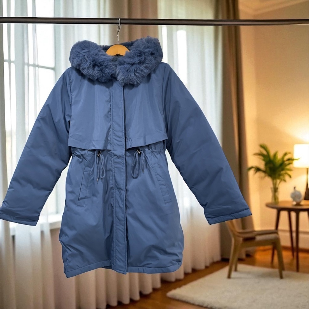 Women’s Hooded Mid-Length Jacket size L - Picture 6 of 10